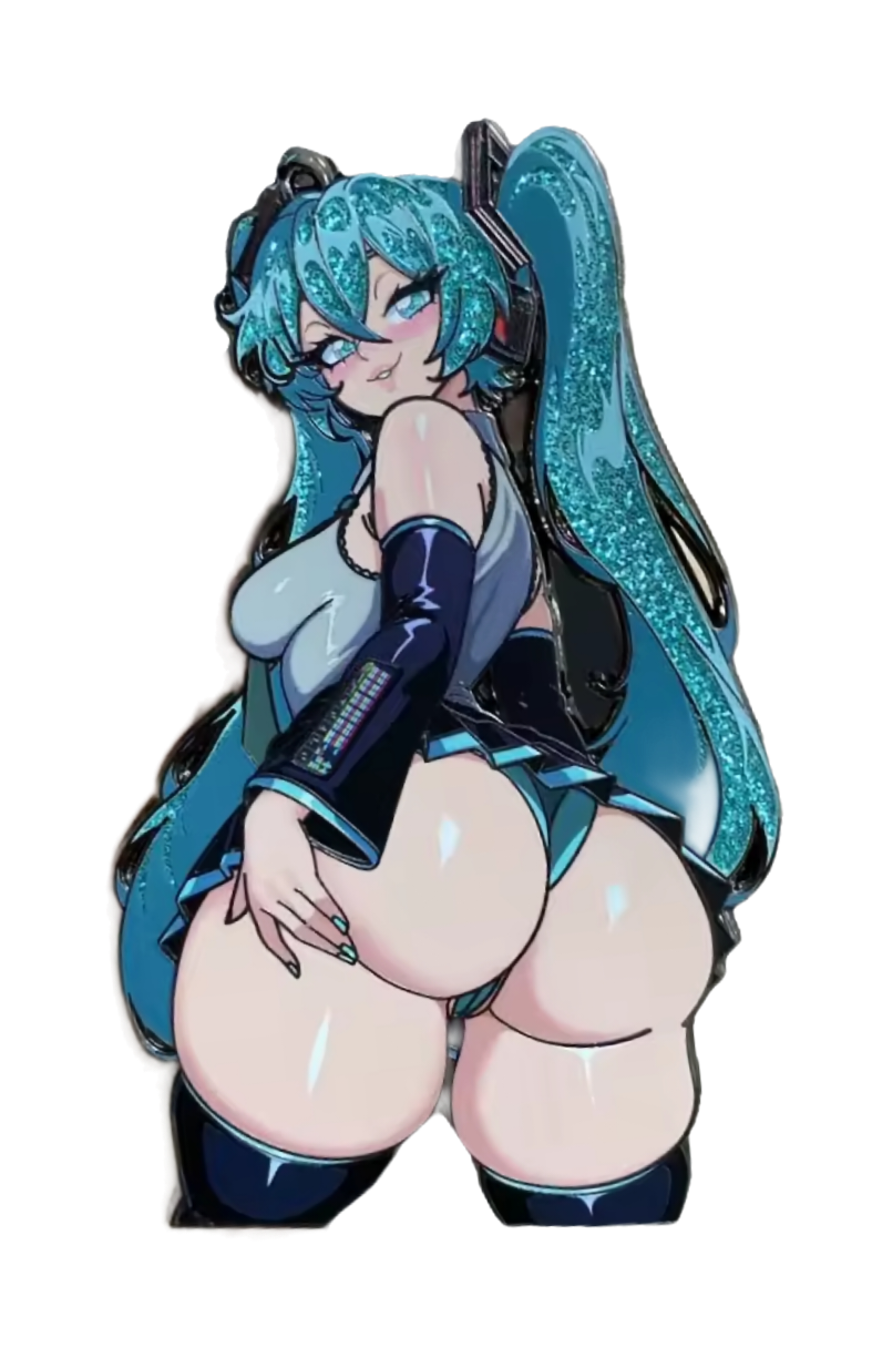 Miku Booty Enamel Pin (In-Hand)