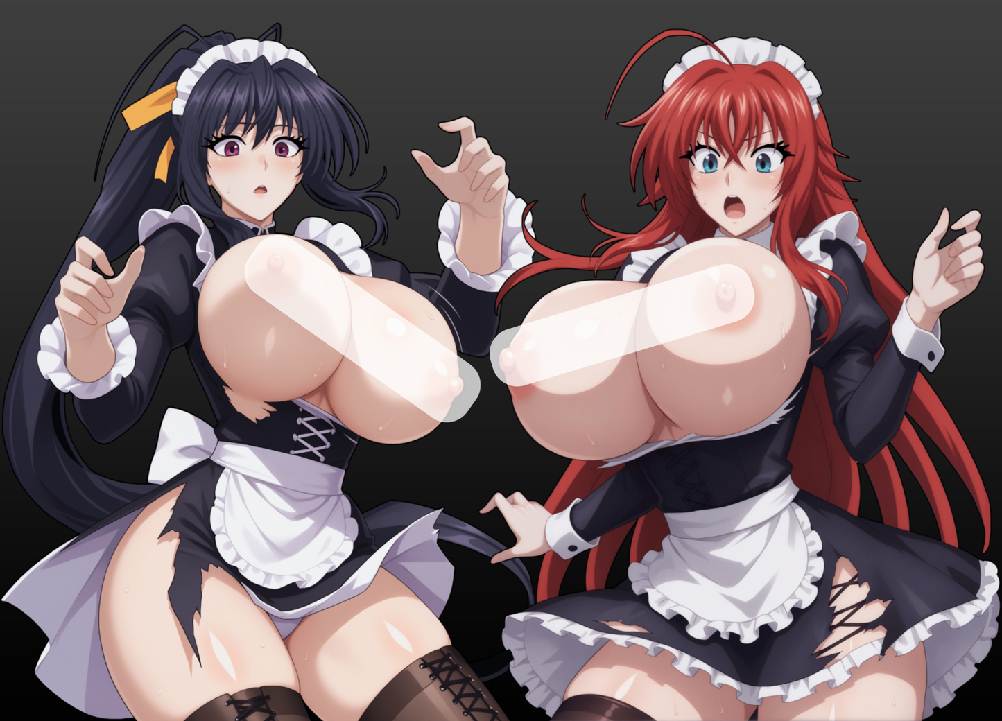 Rias & Akeno Enamel Pins (Pre - Order)